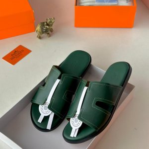 Hermès Oran Sandals - Green