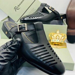 Men’s Black Leather Mules | Effortless Slip-On Style