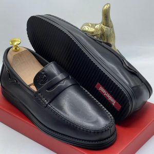 Timberland Men's Classic Black Leather Penny Loafers