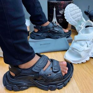 Balenciaga Track Sandals: Multi-Layered Chunky Slide