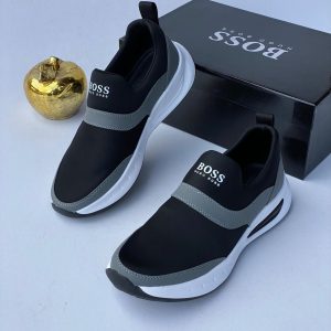 Hugo Boss All Zero Slip-On Sneakers in Black and Grey