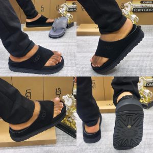 UGG Solano Slides – Black Suede Everyday Comfort