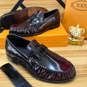 Burgundy Patent Leather Luxury Loafers