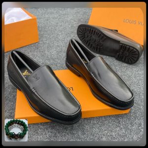 Black Leather Luxury Loafers