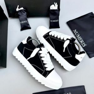 Numeris Atelier Black/White Nubuck Sneakers
